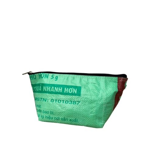 Beadbags Kosmetiktasche groß hellgrün aus recycelten Reissackmaterial