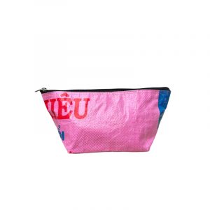 Beadbags Kosmetiktasche groß rosa aus recycelten Reissackmaterial