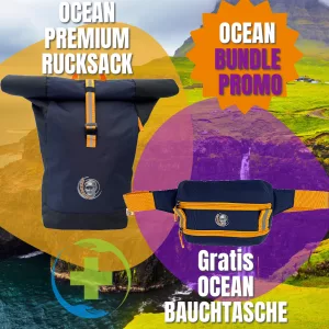 Beadbags Ocean Promotion Rucksack plus gratis Bauchtasche