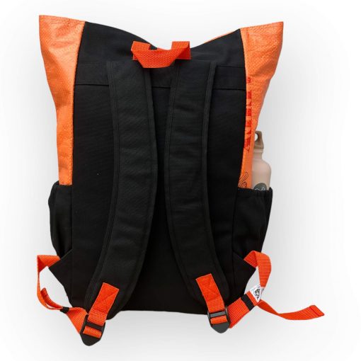 Beadbags Taschen und Accessoires Rucksack Ri 100 orange hinten Premium Upcycling