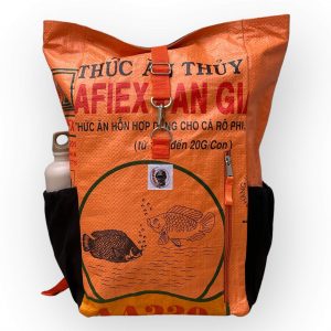 Beadbags Taschen und Accessoires Rucksack Ri 100 orange vorne Premium Upcycling