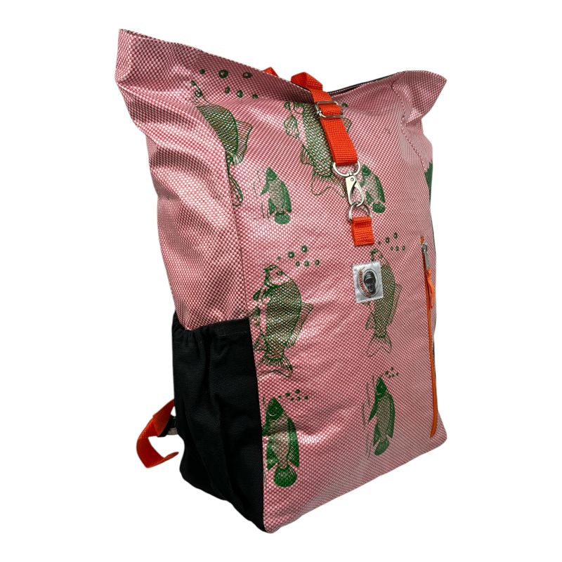 Beadbags Ri100 rosa kariert seitlich