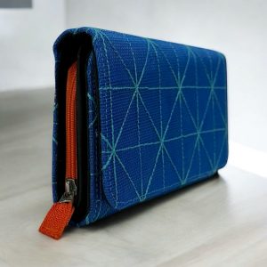 Beadbags Geldbörse NET16 blau seitlich