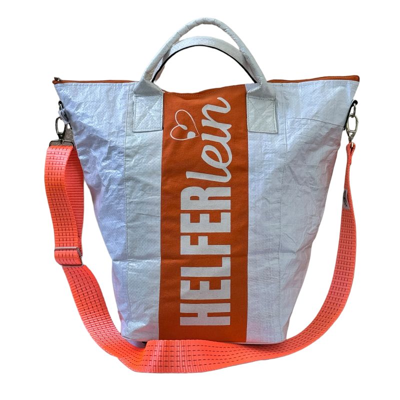 Beadbags Spacy Helferlein weiß-orange Ansicht front