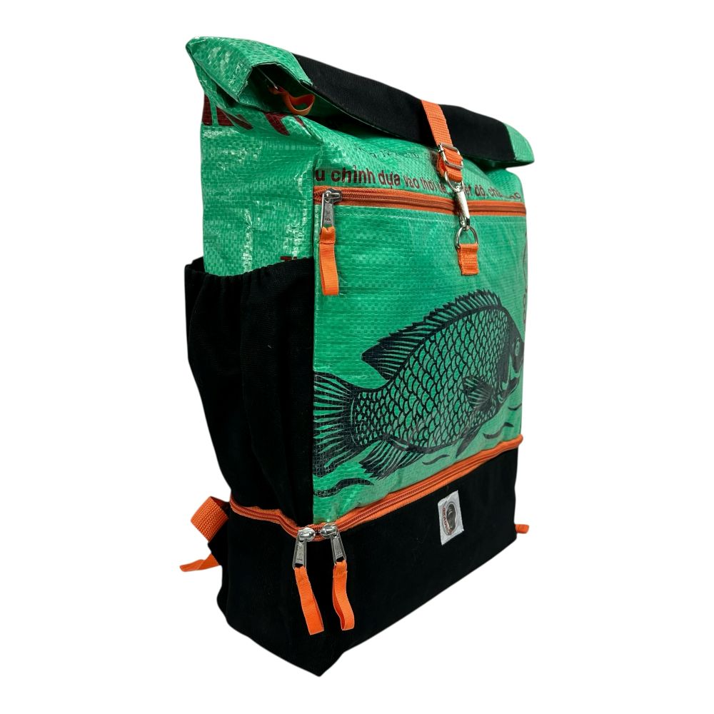 Beadbags Ri102 grün Goldfisch seitlich