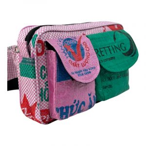 Beadbags Ri39 rosa kariert seitlich