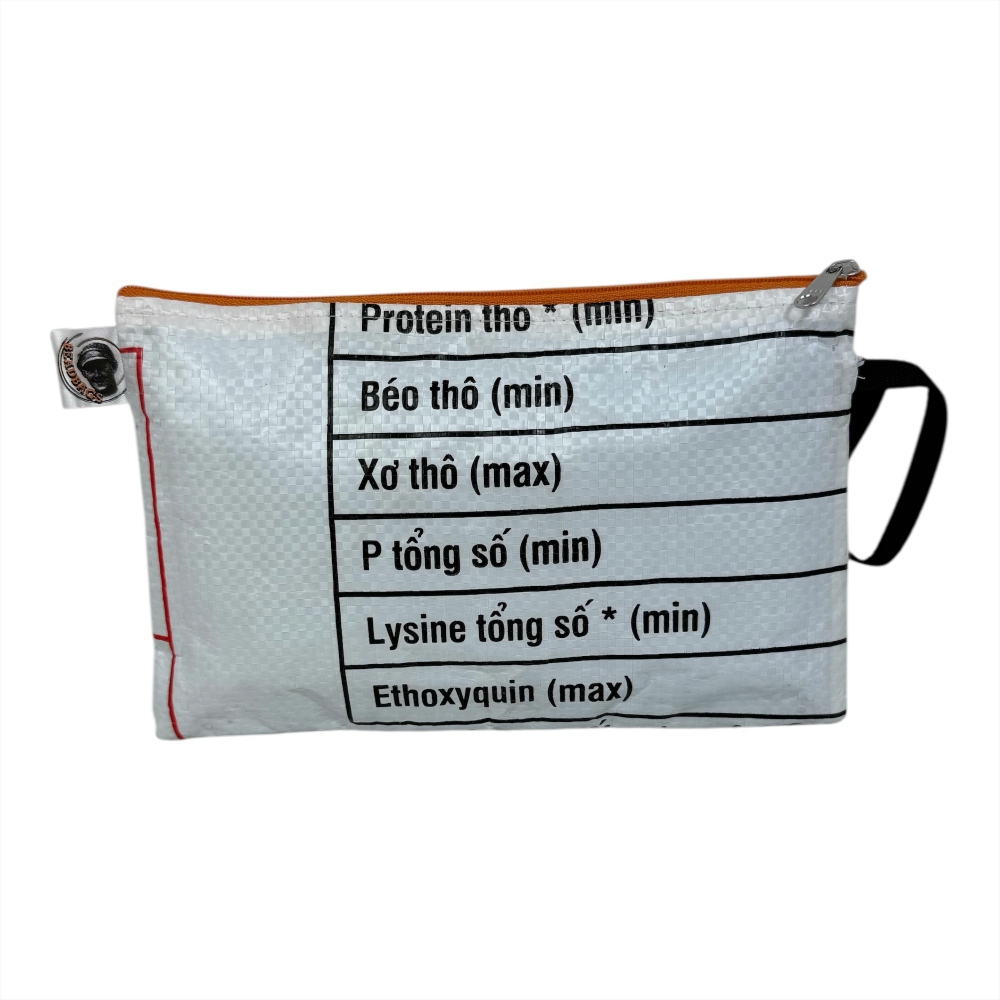 Beadbags Kosmetiktasche /Federmappe Ri74 weiß rückseite