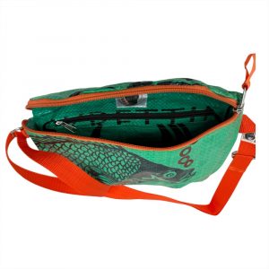 Stylische Crossbag zum Crossover-Tragen – kompaktes Design, 0,7 L Volumen, viele Fächer & sicherer Deckelverschluss.