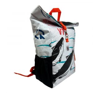 Alternative view of Beadbags Adventure Rucksack Ri100 weiß mit schwarzen Fischen