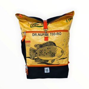 Beadbags Ri102 dunkelgelb mit fisch vorderseite