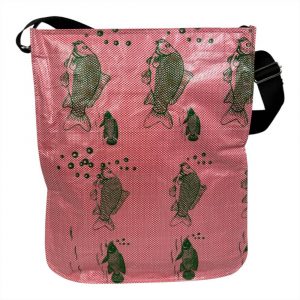 Beadbags Umhängetasche in rosa kariert rückseite