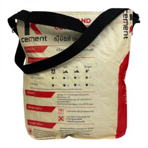 Beadbags Umhängetasche in zement rot rückseite