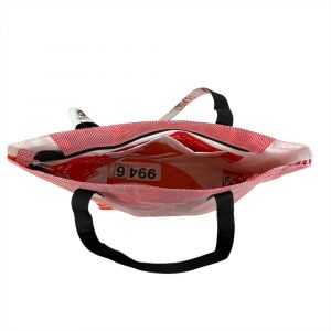 Beadbags Shopping bag mini in rosa kariert