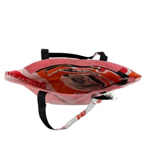 Beadbags Shopping bag mini in rosa kariert