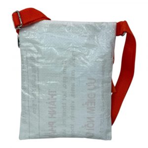 Beadbags Festivalbag hochformat Seepferdchen weiß-orange rückseite