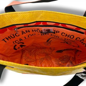 Beadbags Ri79 gelb mini Ansicht innen reißverschlussfach