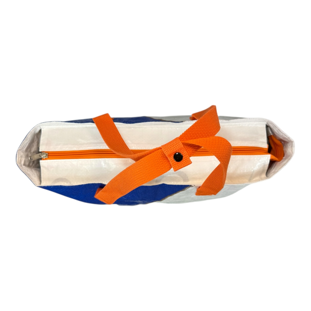 Sailing Bag – nachhaltige Upcycling Tasche aus Fischfuttersäcken