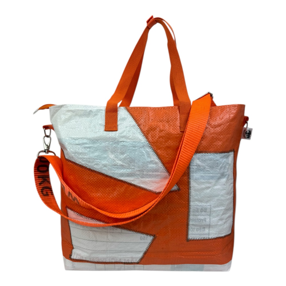 Sailing Bag – nachhaltige Upcycling Tasche aus Fischfuttersäcken