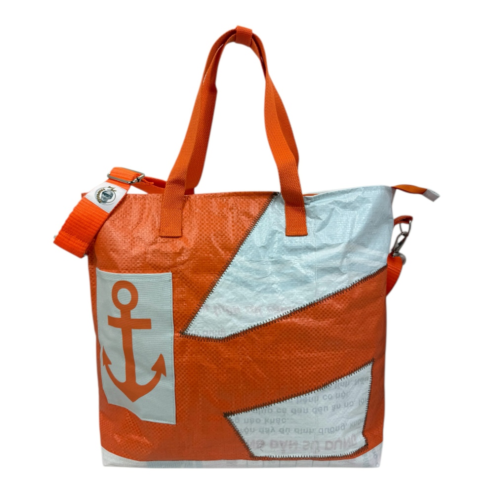 Sailing Bag – nachhaltige Upcycling Tasche aus Fischfuttersäcken
