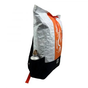 Beadbags recycelter Rucksack mit einem Siebdruck