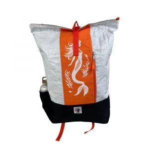 Beadbags recycelter Rucksack mit einem Siebdruck