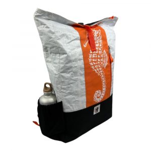 Beadbags recycelter Rucksack mit einem Siebdruck