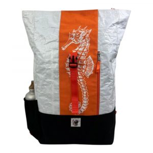 Beadbags recycelter Rucksack mit einem Siebdruck