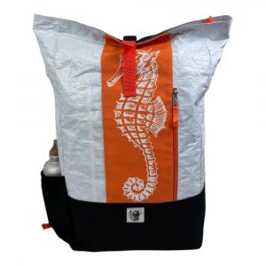 Beadbags recycelter Rucksack mit einem Siebdruck