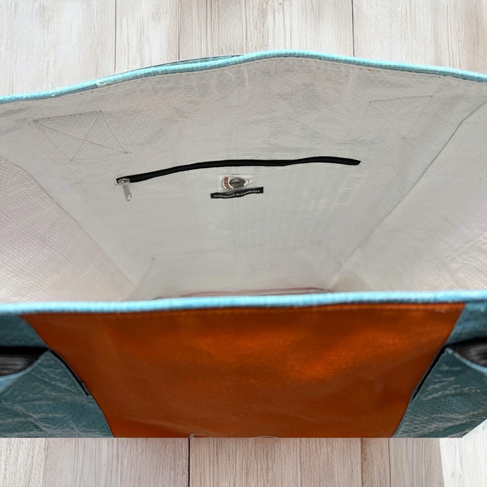 Beadbags Spacy XXL Seepferd blau/orange – Bild 3