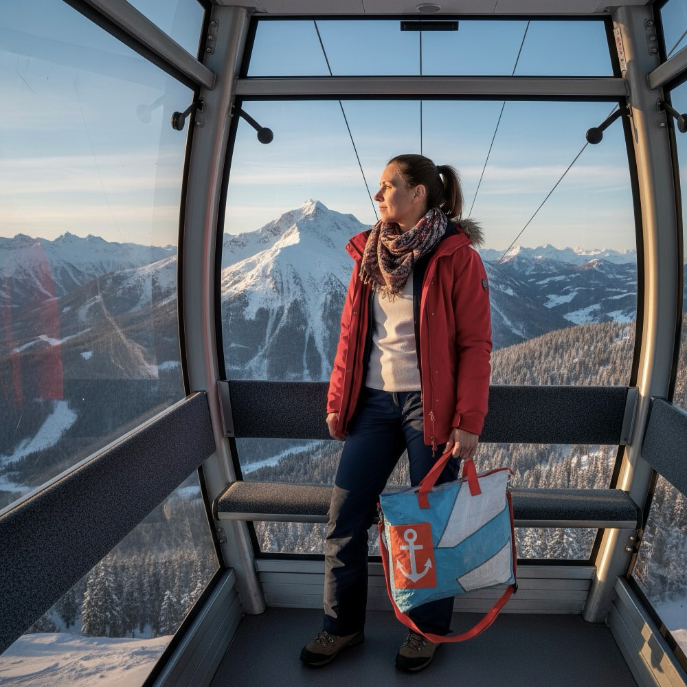 Beadbags Sailing hellblau-weiß