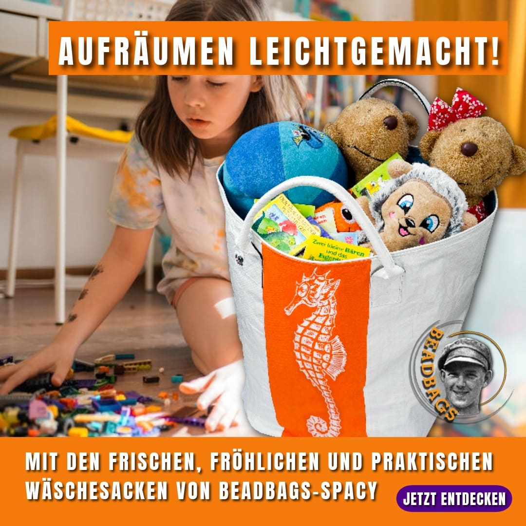 Beadbags Spacy sorgt für Ordnung im Alltag