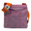 Schultertasche aus edlem Moskitonetz in rosa mit orangenem Schultergurt NET11TJ