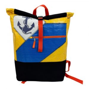 Spacy Anker blau Rucksack Ri104 blau-gelb /Patch weiß