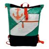 Beadbags Spacy Ri104 grün patch weiß Anker orange Ansicht vorne umgeschlagen