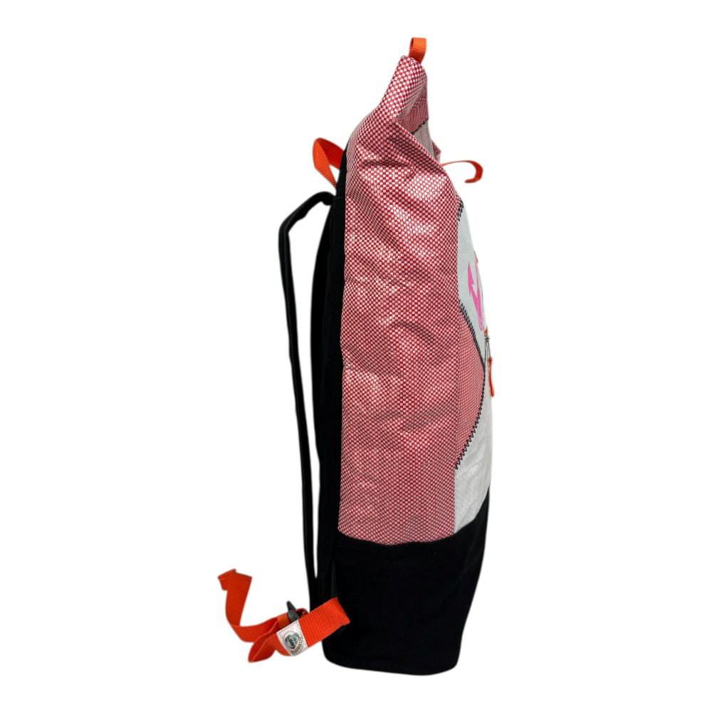 Beadbags Spacy Rucksack Ri104 rosa kariert /Patch weiß - Anker rosa – Bild 6
