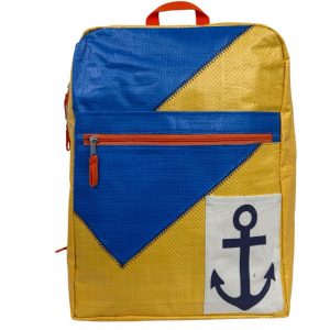 Beadbags maritimer Segelrucksack Ri105 gelb/blau