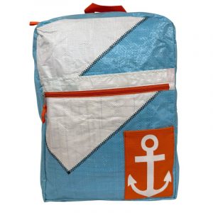 Beadbags maritimer Segelrucksack Ri105 blau/weiß