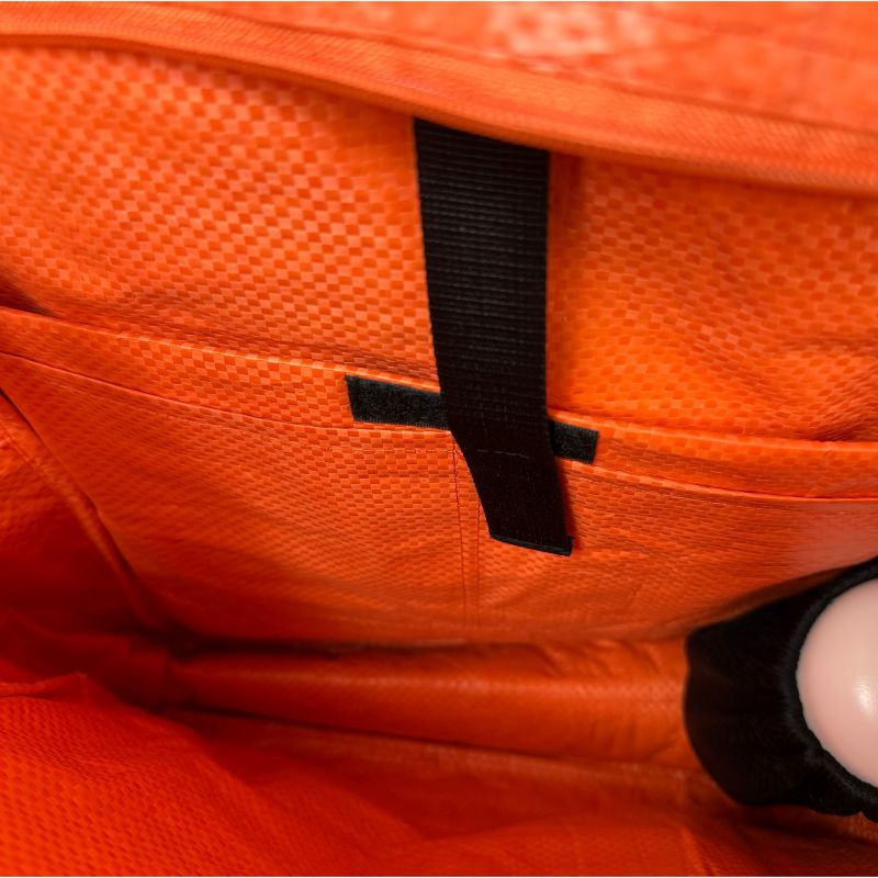 Beadbags maritimer Segelrucksack Ri105 orange/weiß – Bild 11
