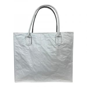 Beadbags Spacy Einfache Einkaufstasche aus recycelten Reissack Ri94 Herz weiß/orange – Bild 4