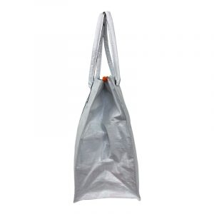Beadbags Spacy Einfache Einkaufstasche aus recycelten Reissack Ri94 Herz weiß/orange – Bild 3