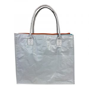 Beadbags Spacy Einfache Einkaufstasche aus recycelten Reissack Ri94 Meerjungfrau weiß/pink – Bild 4