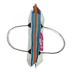 Beadbags Spacy Einfache Einkaufstasche aus recycelten Reissack Ri94 Meerjungfrau weiß/pink – Bild 5