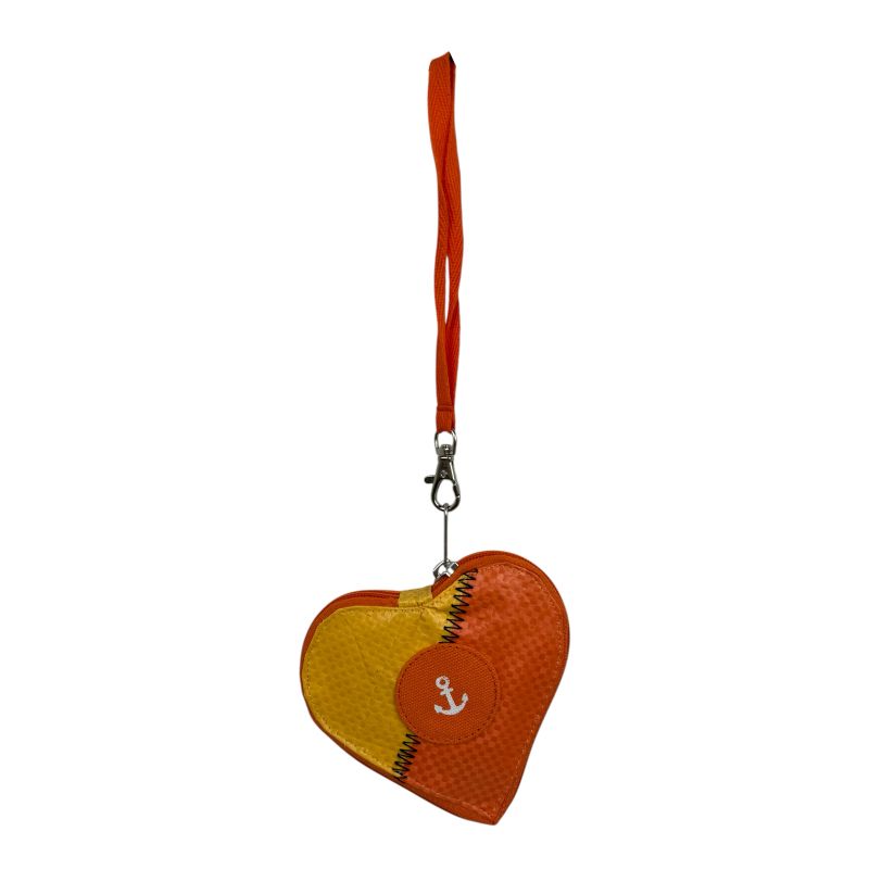Beadbags HA110 kleines Herz mit Anker gelb-orange – Bild 3