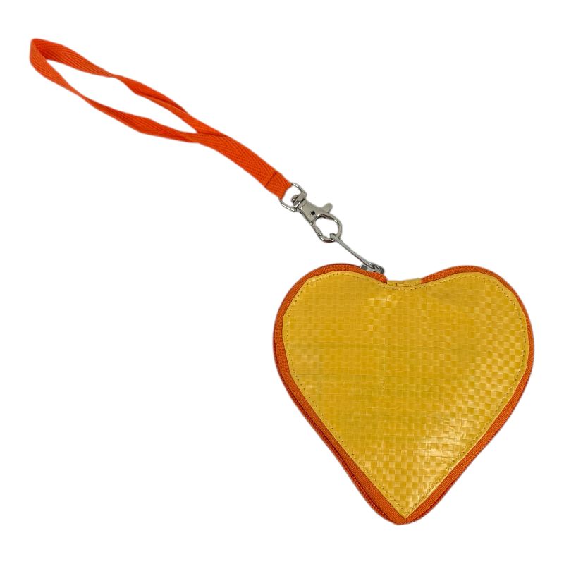 Beadbags HA110 kleines Herz mit Anker gelb-orange – Bild 2