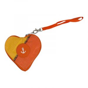 Beadbags HA110 kleines Herz mit Anker gelb-orange