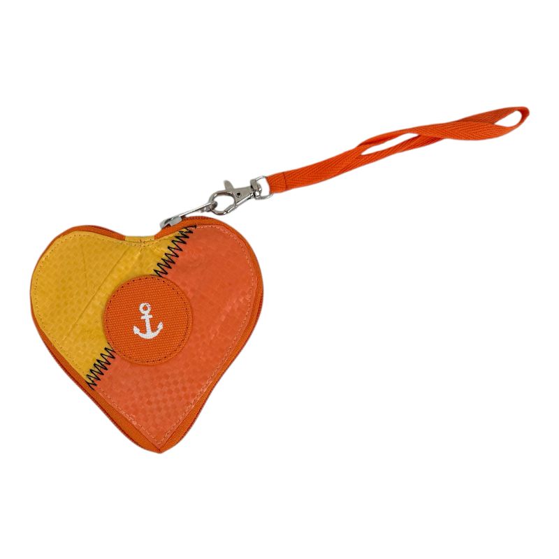 Beadbags HA110 kleines Herz mit Anker gelb-orange