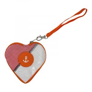Beadbags HA110 kleines Herz mit Anker rosa-weiß