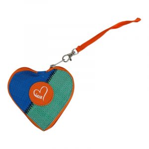Beadbags HA110 kleines Herz mit Love blau-grün