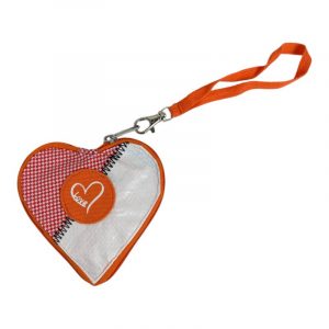 Beadbags HA110 kleines Herz mit Love rosa-weiß