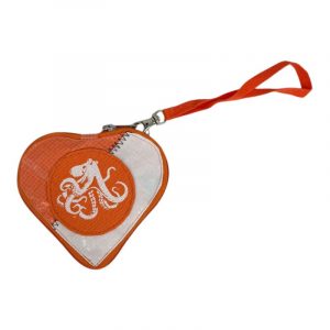 Beadbags HA110 kleines Herz mit Octopus orange/weiß